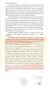 Orzeczenie sądu w sprawie złożonej skargi.