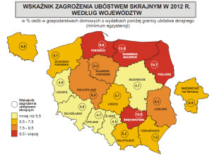 zagrożenie ubóstwem skrajnym wg województw_cr