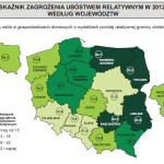 zagrożenie ubóstwem wg województw_cr