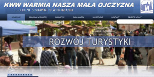 Fragment strony głównej KWW WNMO