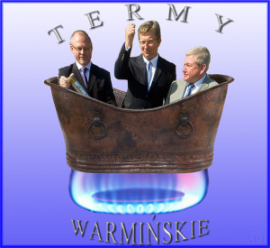POmysł na logo Term Warmińskich, opracowane przez redakcję NL