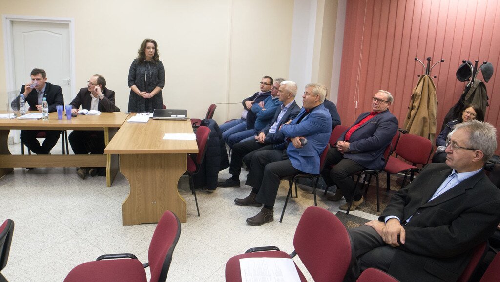 Spotkanie Burmistrza z mieszkańcami miasta w sali konferencyjnej Urzędu Miejskiego