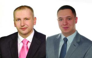 Radni Rady Miasta Lidzbark Warmiński, od lewej: Adam Brodowski, Damian Kardymowicz. Od lipca 2016 r. z wyższymi dietami