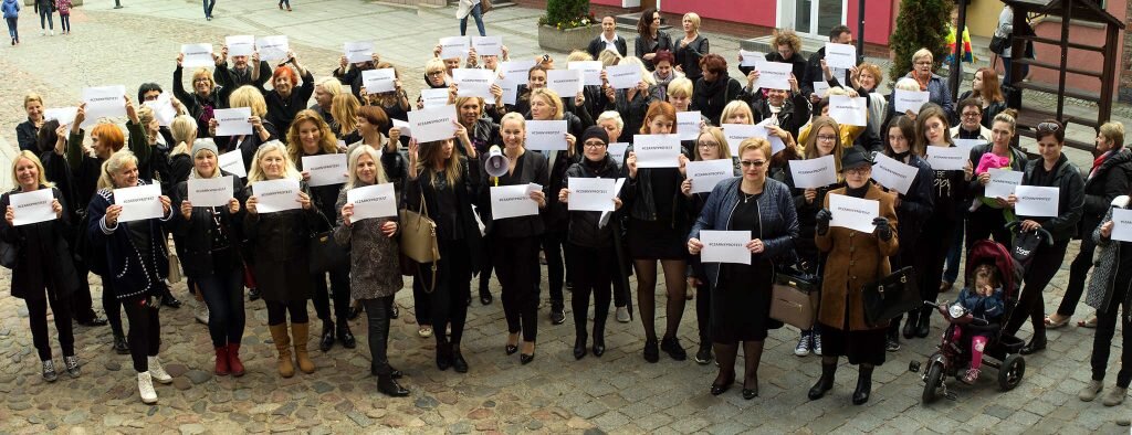 Czarny protest w Lidzbarku Warmińskim