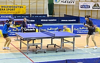 Mecz tenisa stołowego Polmlek Zamer - KU AZS UE Wrocław