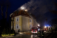 Pożar przy ulicy Szkolnej 1